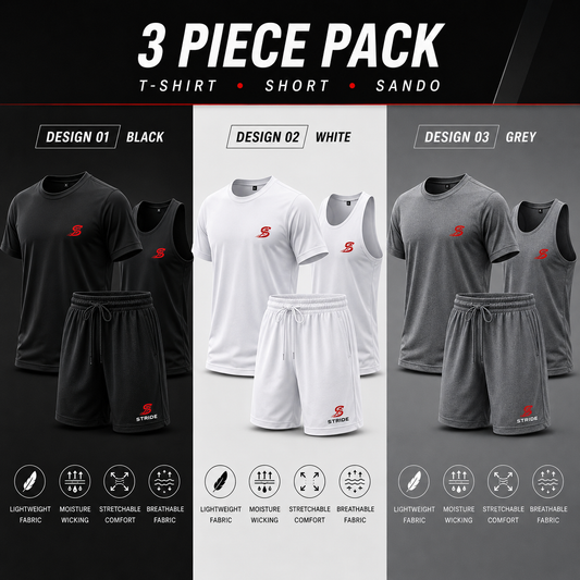 Pack of 3 | Short, Sando, T-Shirt